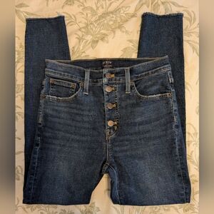 J. Crew 10" High Rise Button-Fly Skinny Jeans